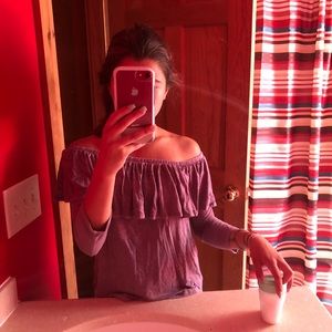 off the shoulders top